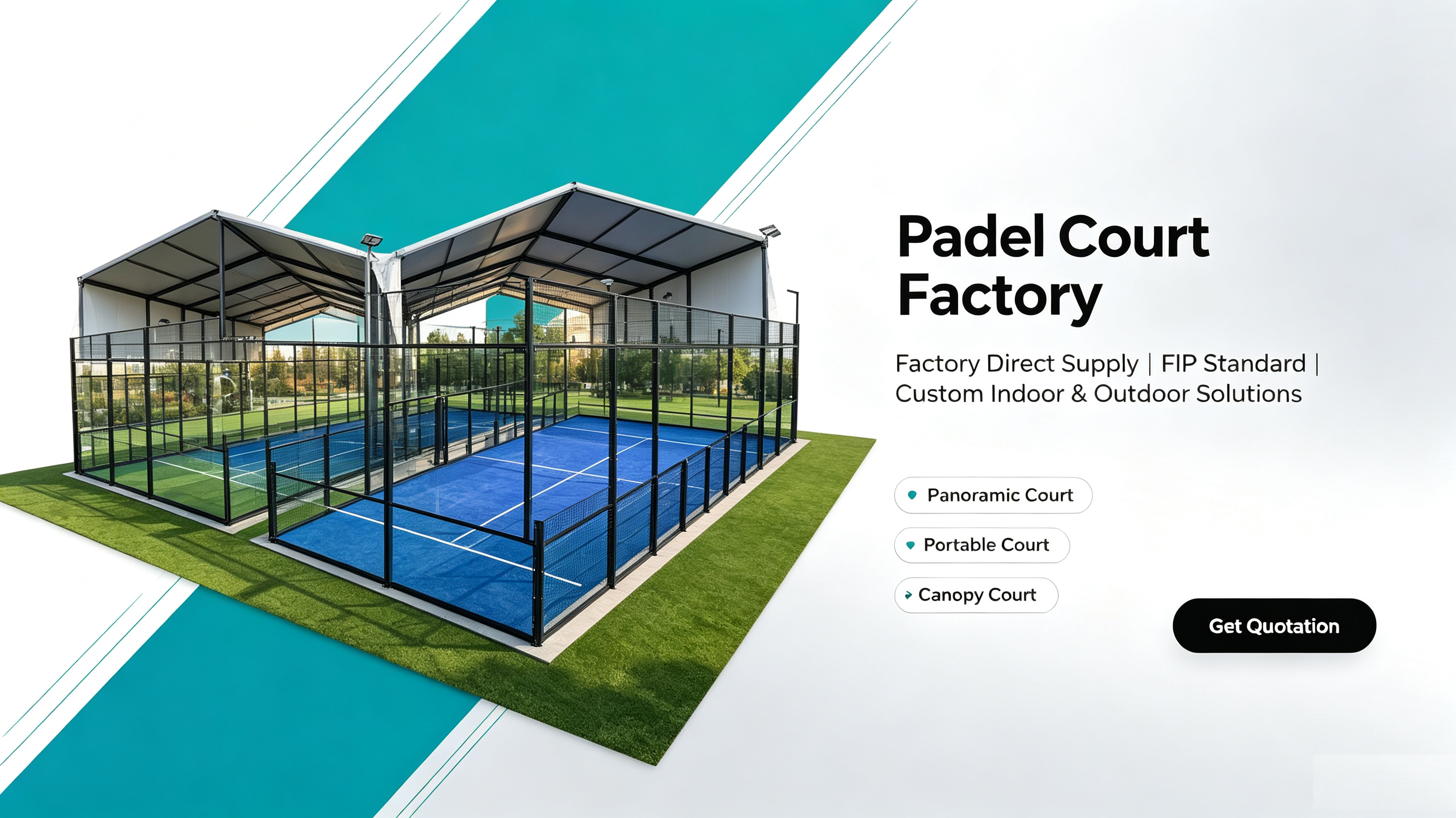 indoor padel court