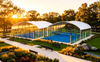100% Hot Dip Galvanized Steel Poles Padel Tennis Court with 12mm Tempered Glass And Everything for 10 Years Guarantee