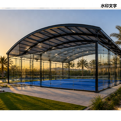 Outdoor Waterproof Tent Sport Fields Cover Steel Structure Padel Tennis Court Roof for Football Court Tent Factory